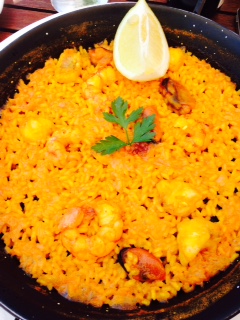 In Sand Restaurant you can eat real paella for one person