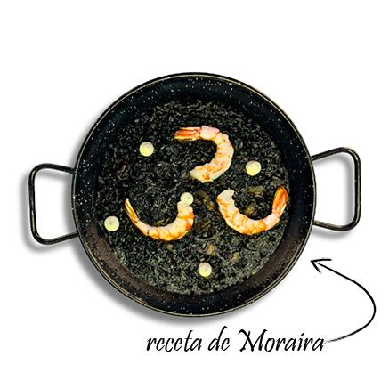 Paella Negra de Sepia y Gambas