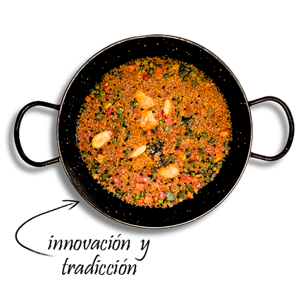 Paella Vegana de Quinoa
